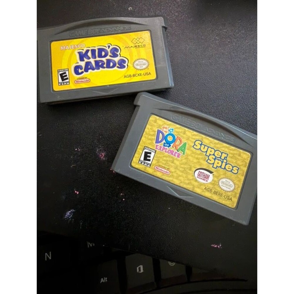 Game Boy Advance Lot Dora Super Spies Kids Cards